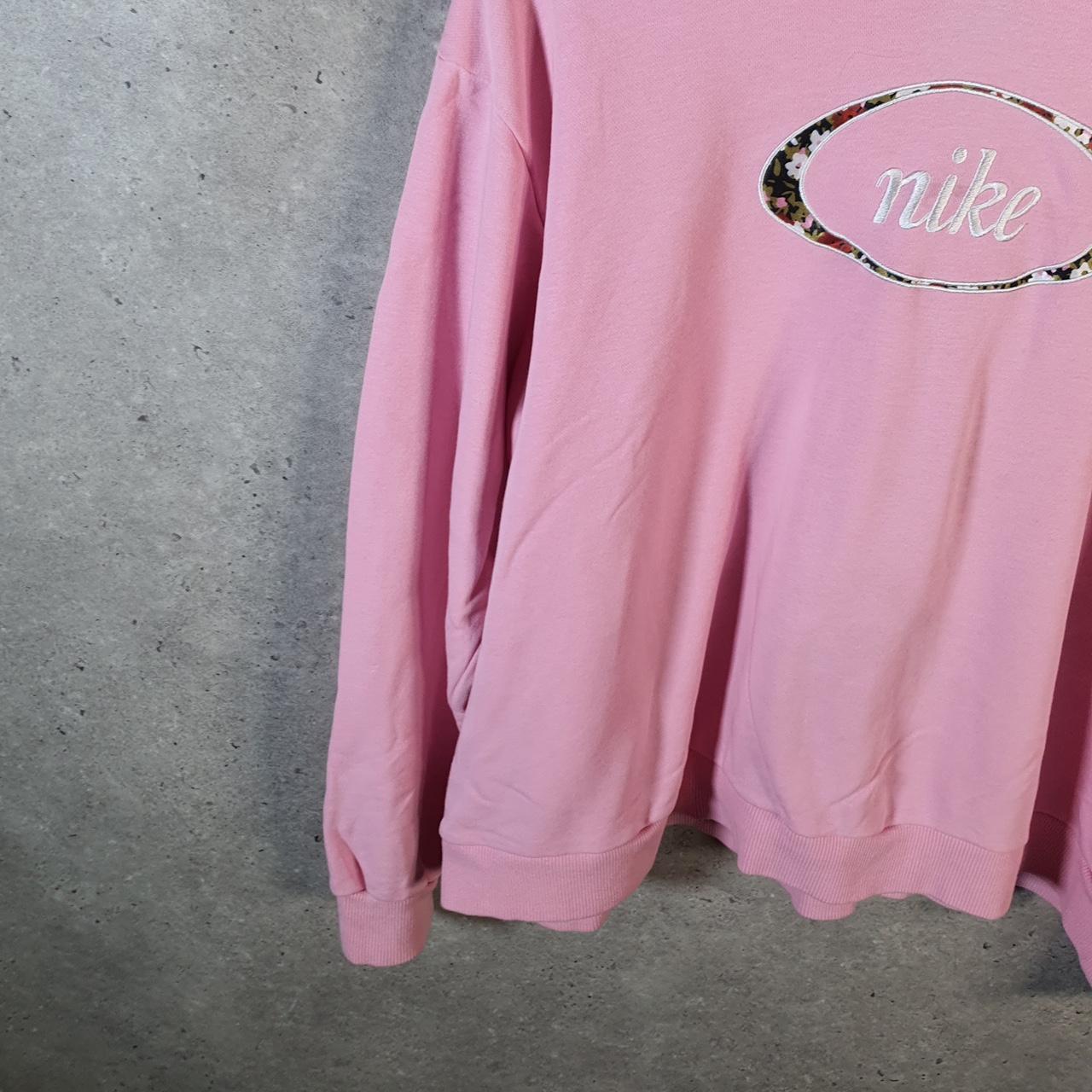 Vintage Nike Spellout Hoodie Men’s XL Pink Swoosh Y2K Pullover Logo