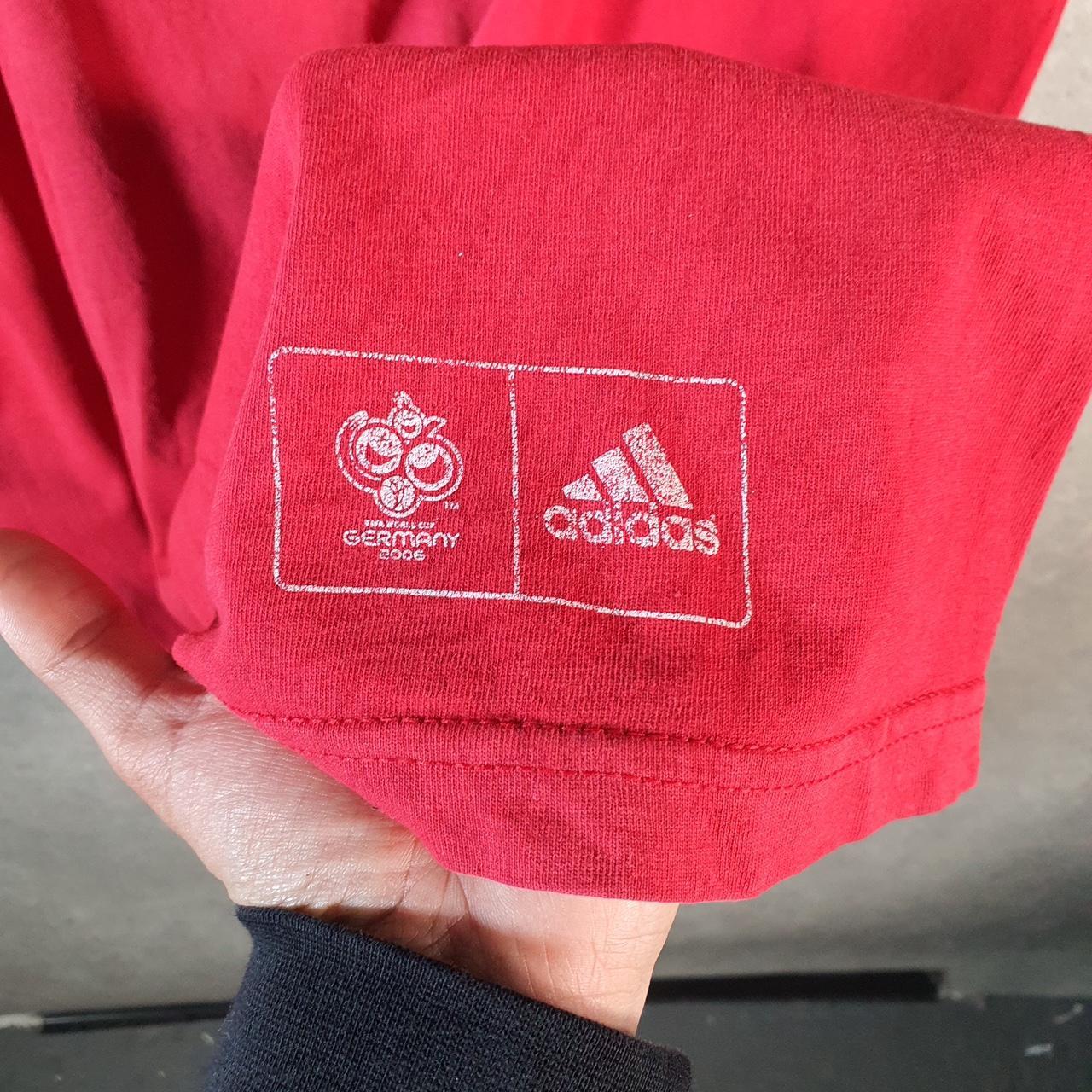 Vintage Adidas Germany 2006 FIFA World Cup Spain T Shirt Shirt Men’s XL Red Football