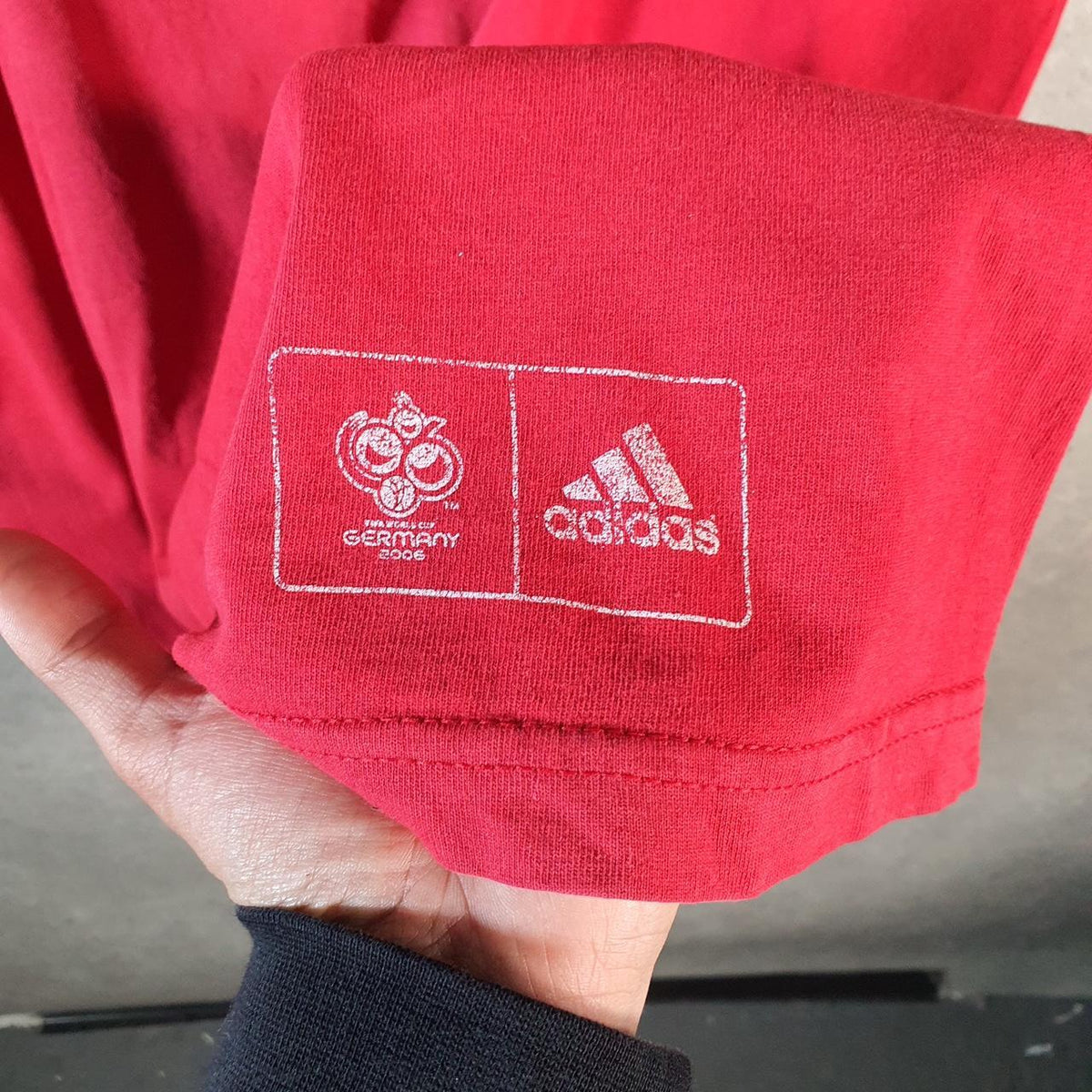 Vintage Adidas Germany 2006 FIFA World Cup Spain T Shirt Shirt Men’s XL Red Football