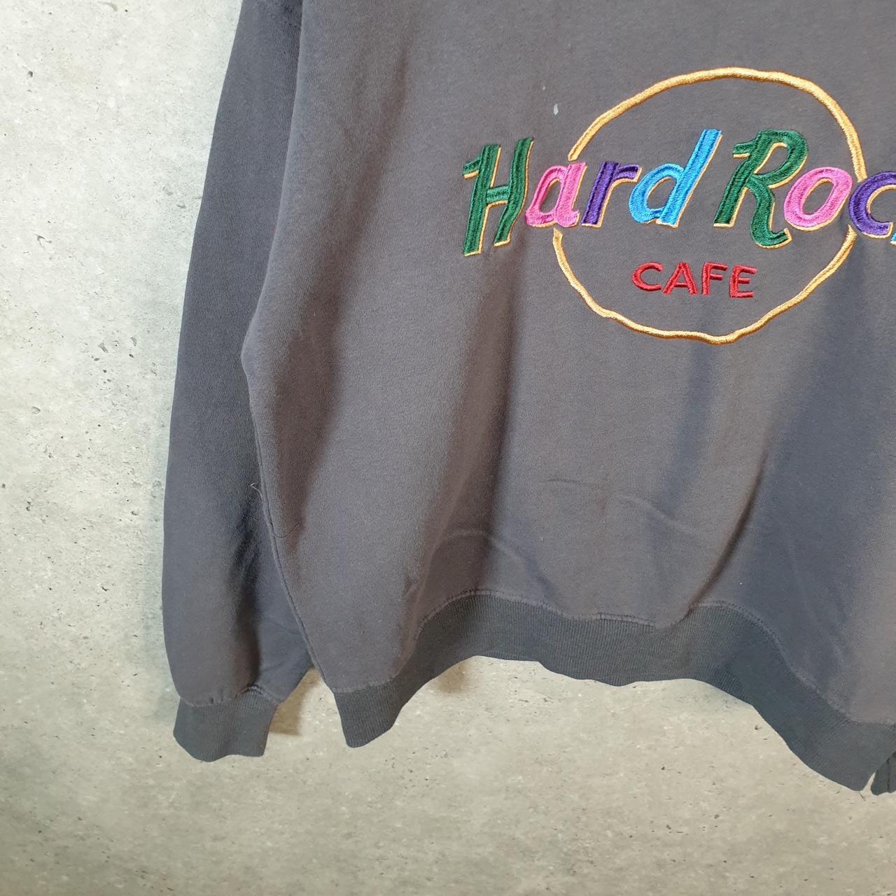 Vintage Hard Rock Cafe Sweatshirt Mens Small Grey USA Embroidered