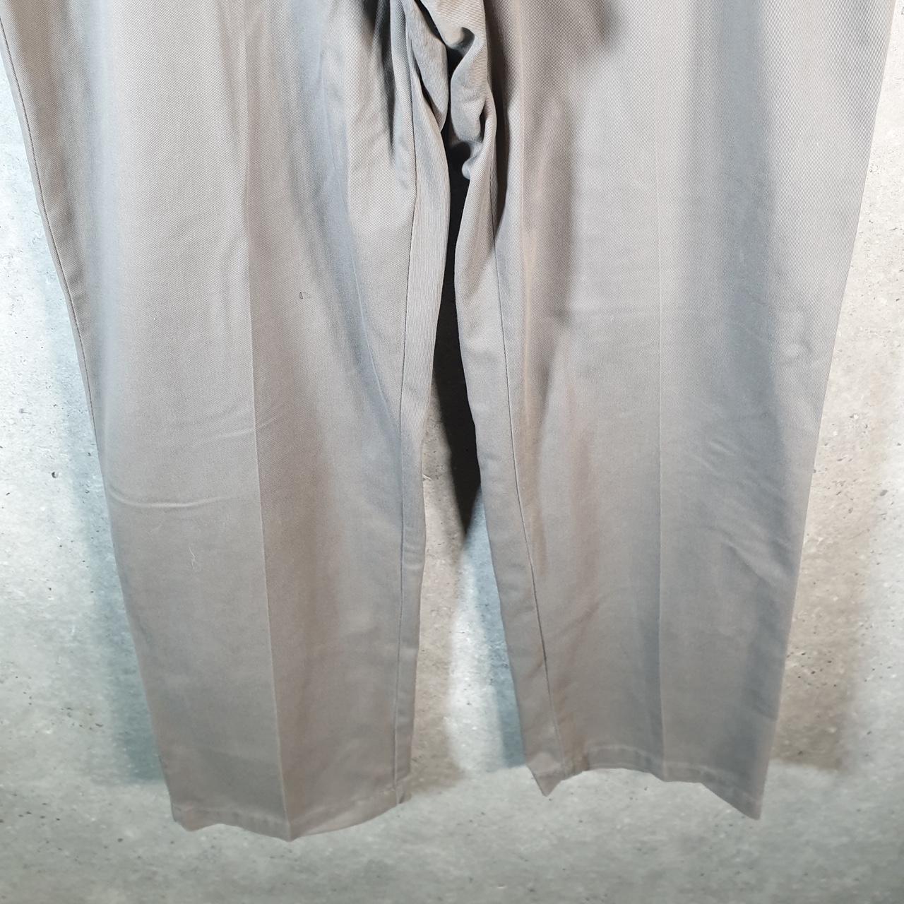 Vintage Lee Pant Chino Trousers Men’s W38 L32 Grey Relaxed Straight Big Fish Vintage