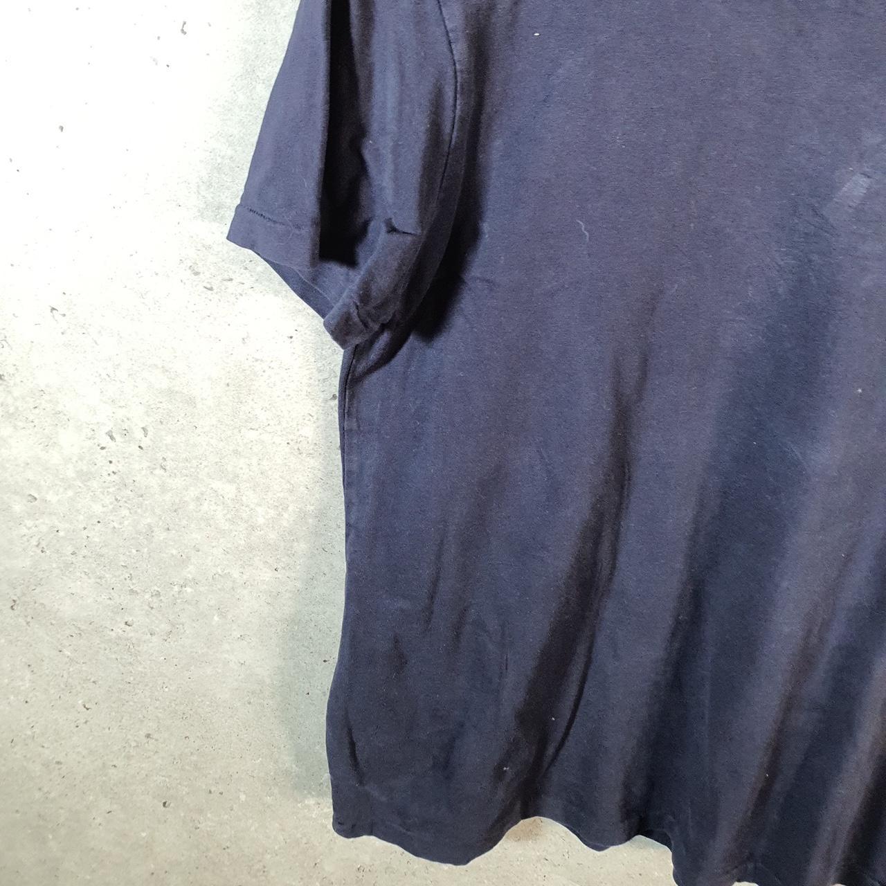 Vintage Ralph Lauren Polo T Shirt Men’s Large Blue Embroidered Custom Slim Fit Pony