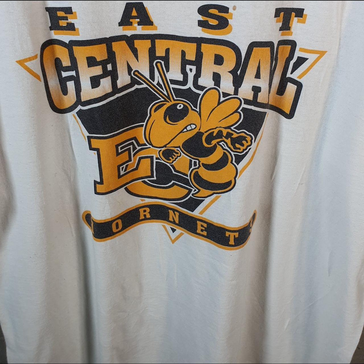 Vintage Delta East Central Hornets 90s USA Single Stitch T Shirt Men’s XL White