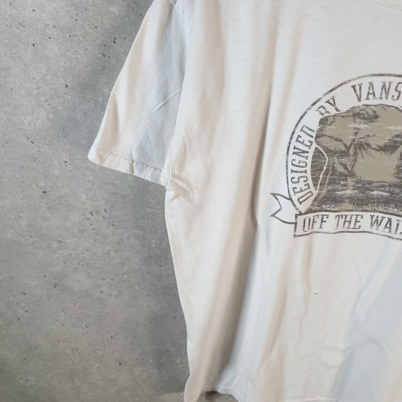 Vintage Vans Off the Wall California T Shirt Men’s Large White Athletic Casual