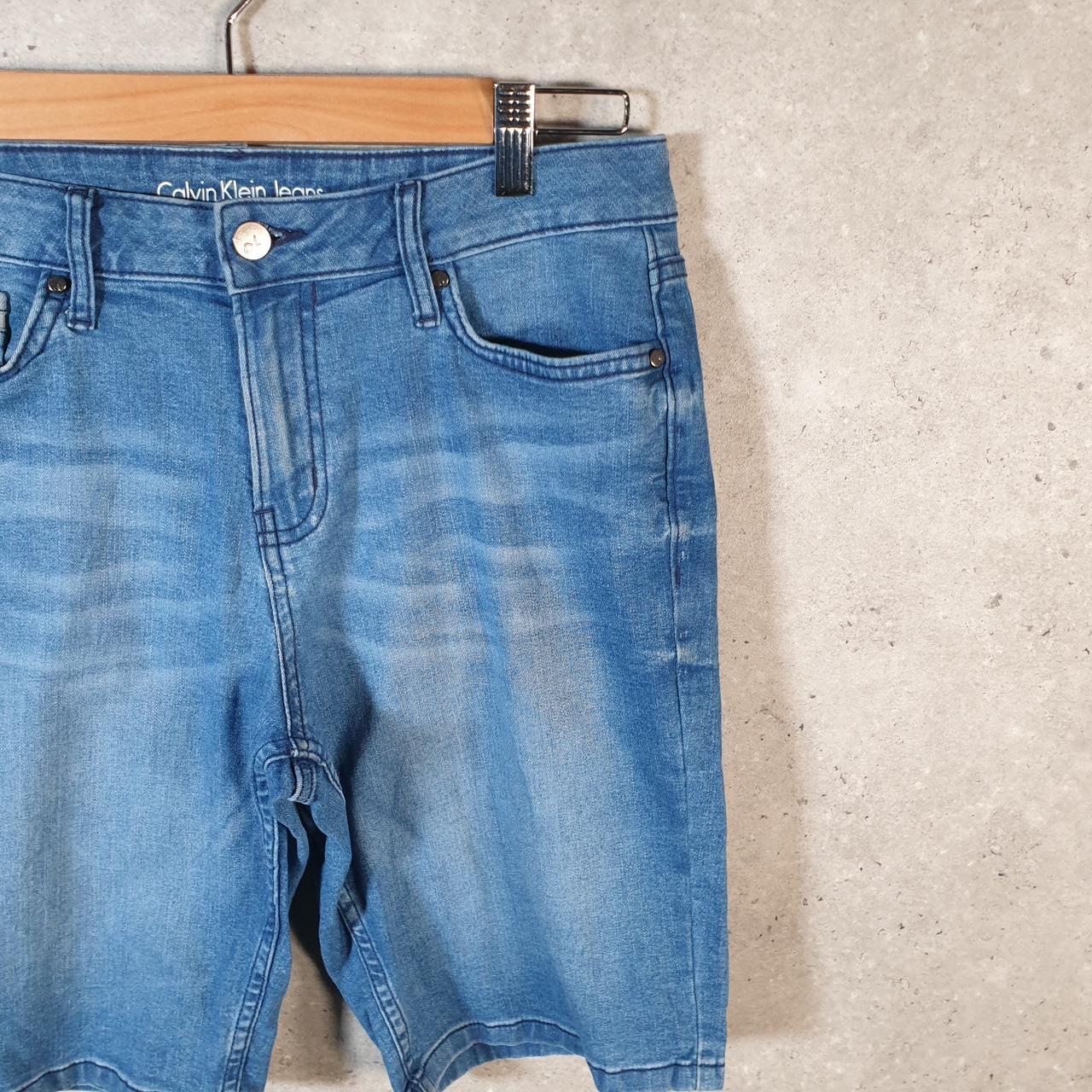 Vintage Calvin Klein Baggy Shorts Jorts Cargo Womens W30 Blue Relaxed Denim