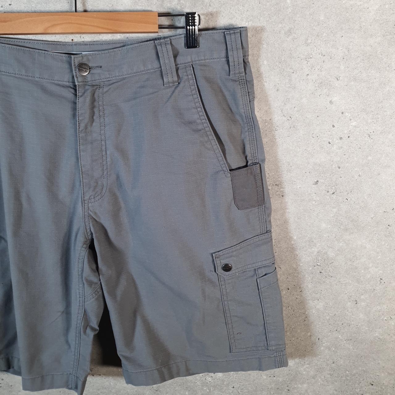 Vintage Carhartt Baggy Carpenter Shorts Jorts Cargo Men’s W38 Grey Relaxed Fit Workwear
