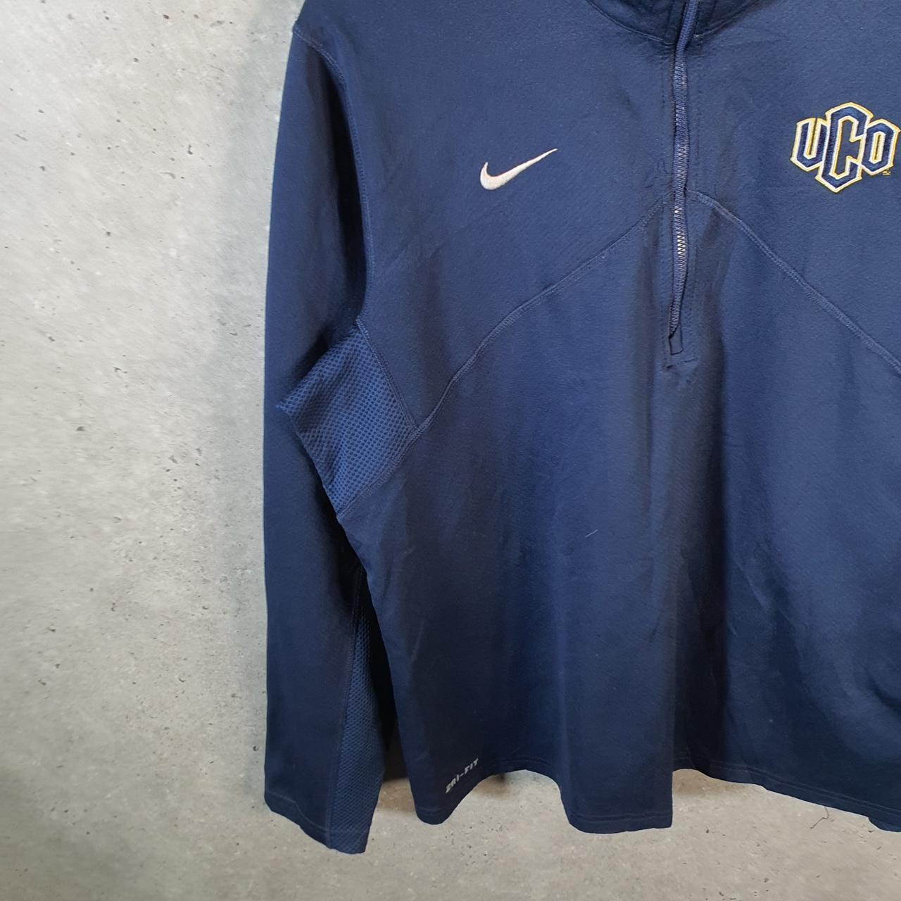 Vintage Nike Dri Fit USA 1/4 Zip Sweatshirt Men’s Large Navy Blue Swoosh Y2K Pullover