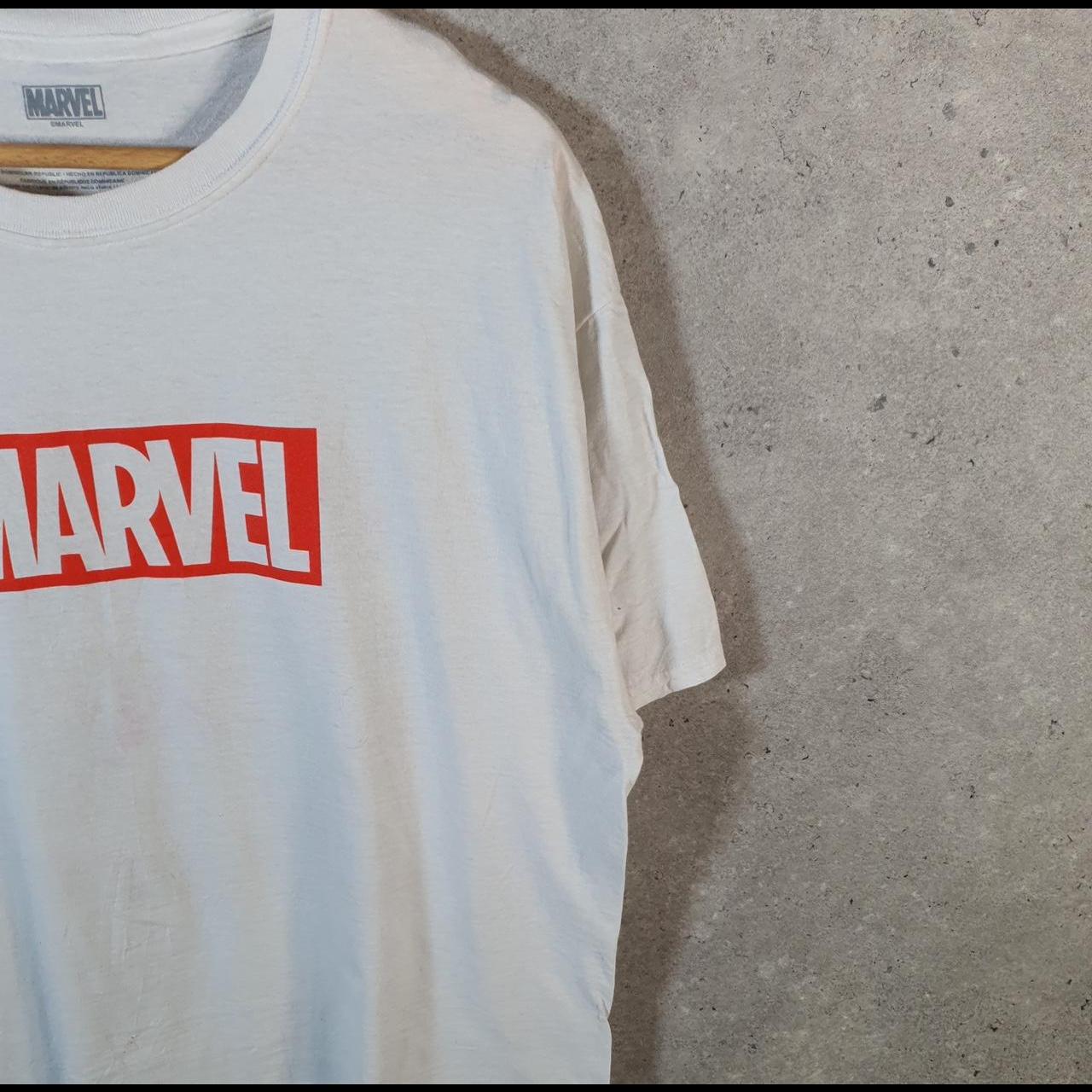 Vintage Marvel Avengers T Shirt Men’s Large White Movie Graphic Cartoon