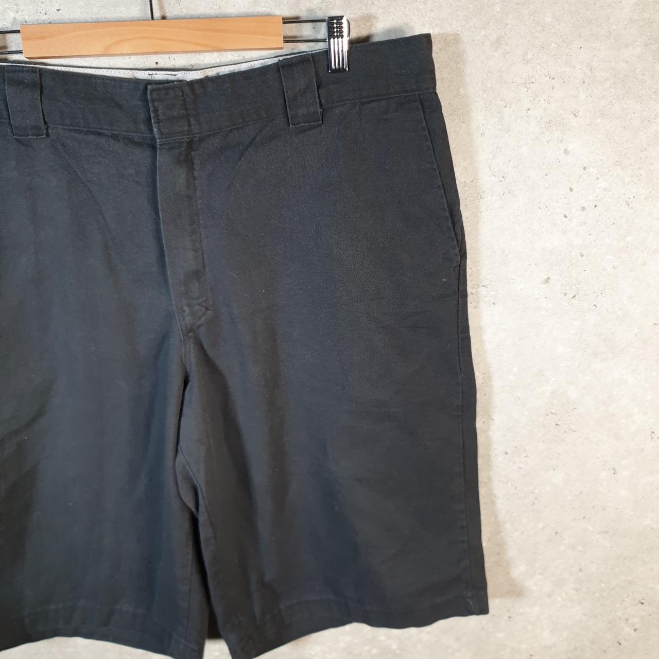 Vintage Dickies Flex Baggy Chino Shorts Jorts Cargo Mens W40 Black Relaxed Fit