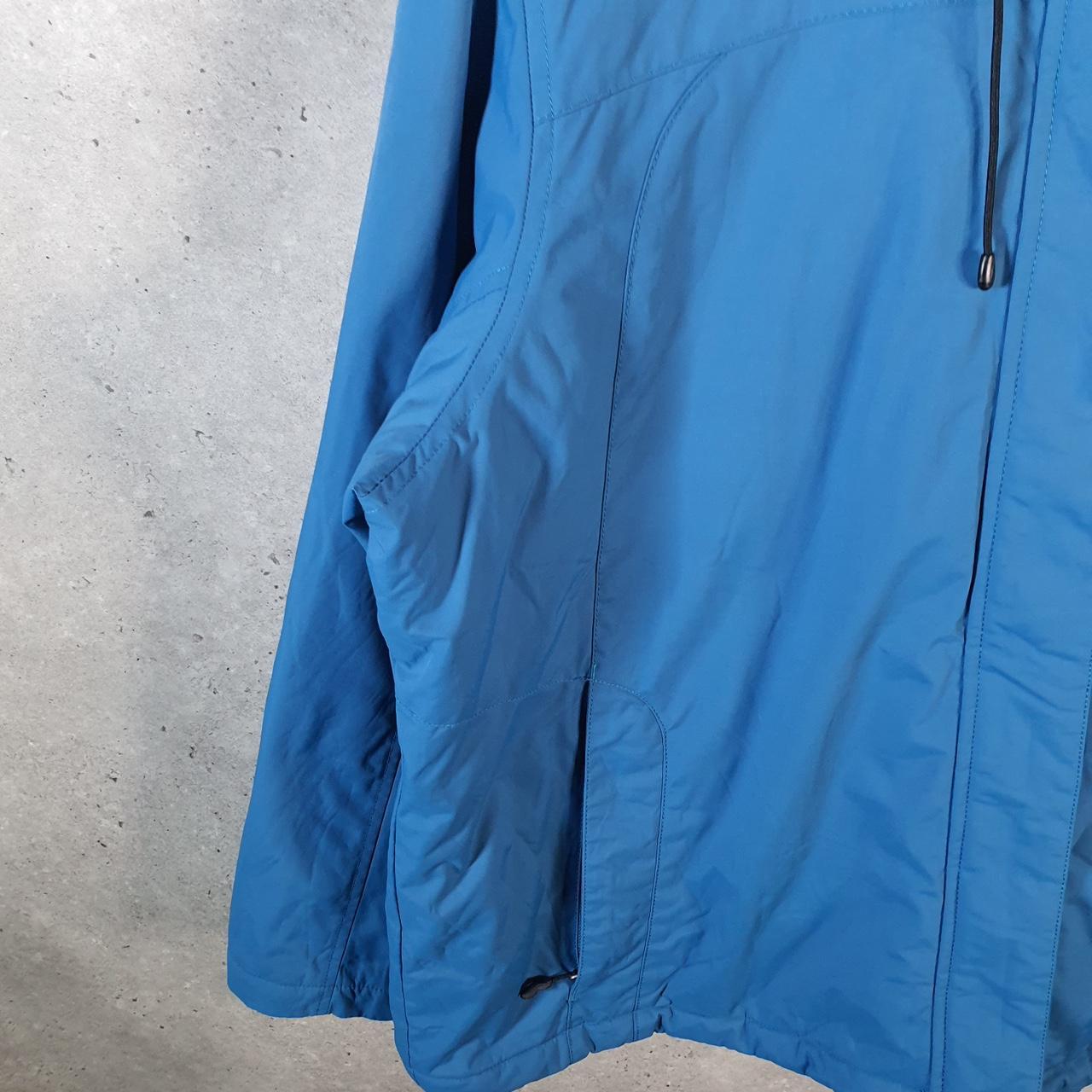Vintage L.L. Bean Outdoors Nylon Jacket Womens XL Hooded Blue Waterproof