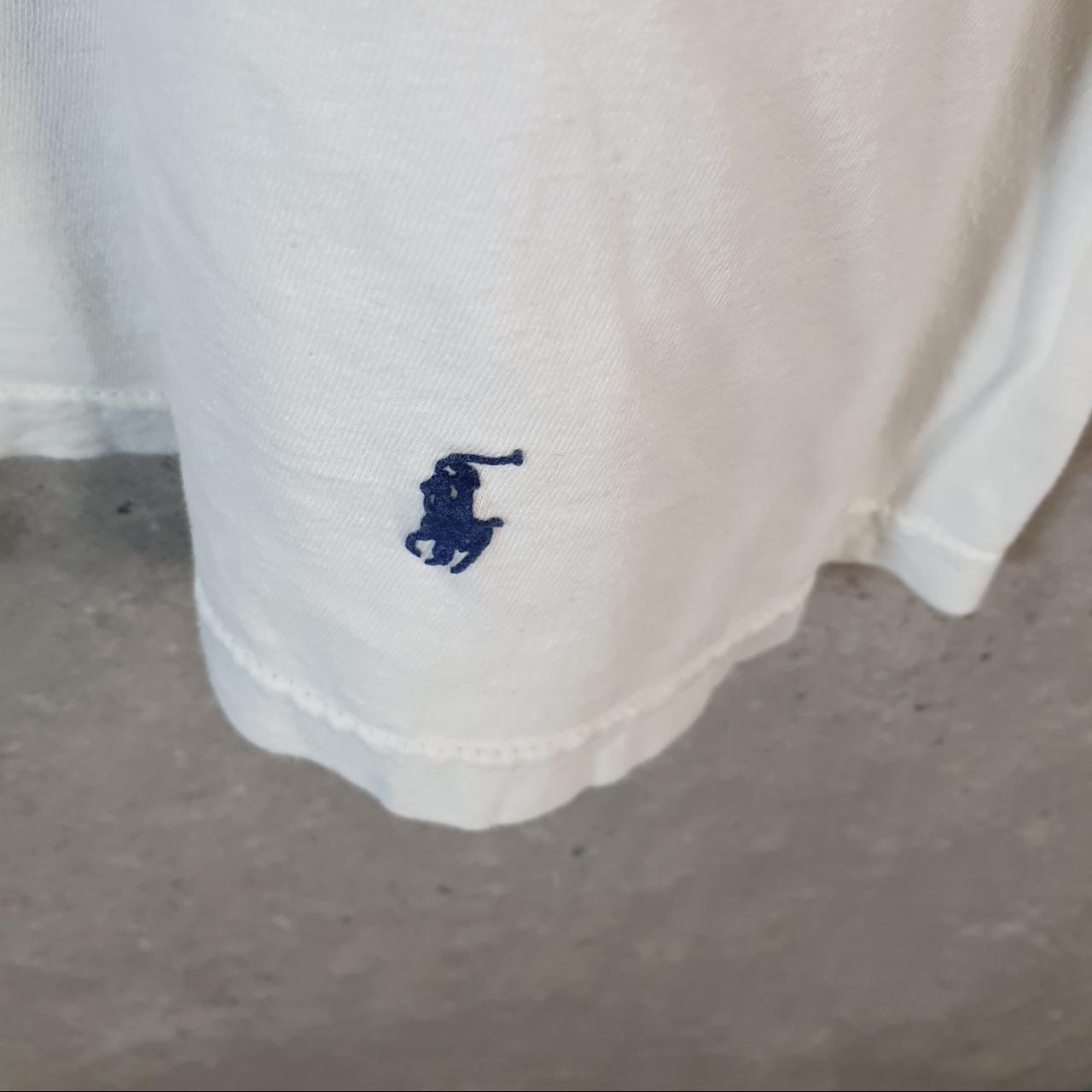 Vintage Ralph Lauren Polo Sport T Shirt Men’s Large White Classic Fit Embroidered Pony C9161