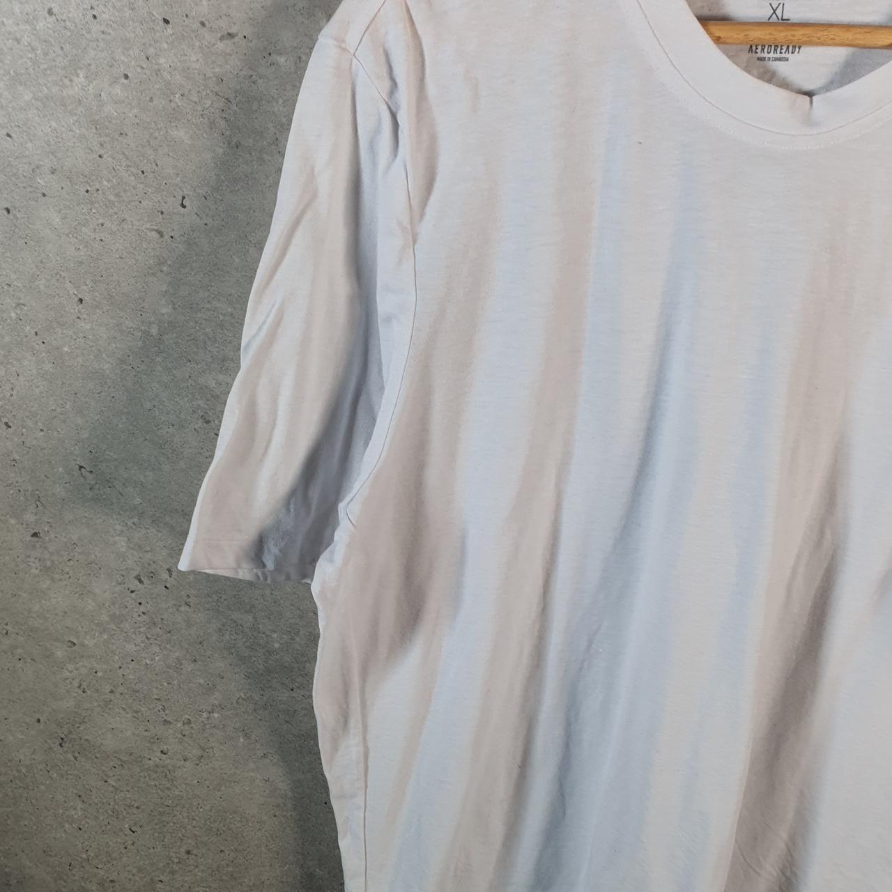 Vintage Adidas Primegreen AeroReady T Shirt Men’s XL White Three Stripes Logo Athletic