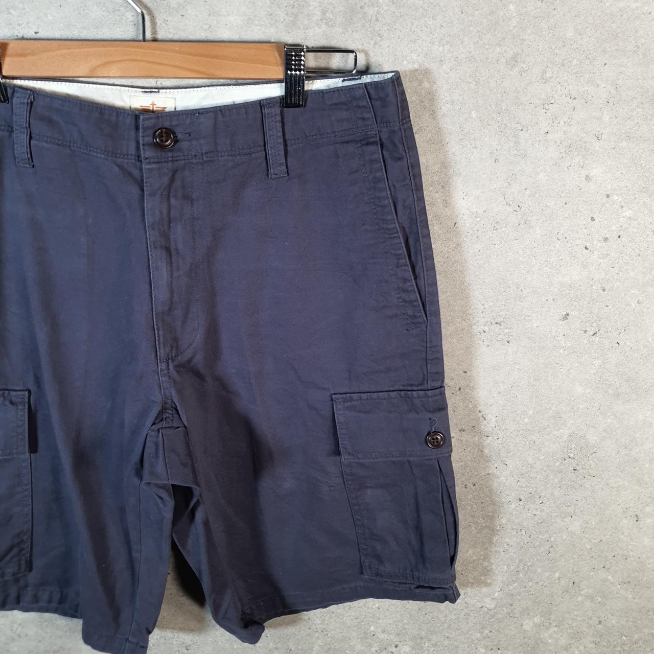 Vintage Dockers Chino Shorts Jorts Cargo Men’s W32 Navy Blue Baggy Cotton