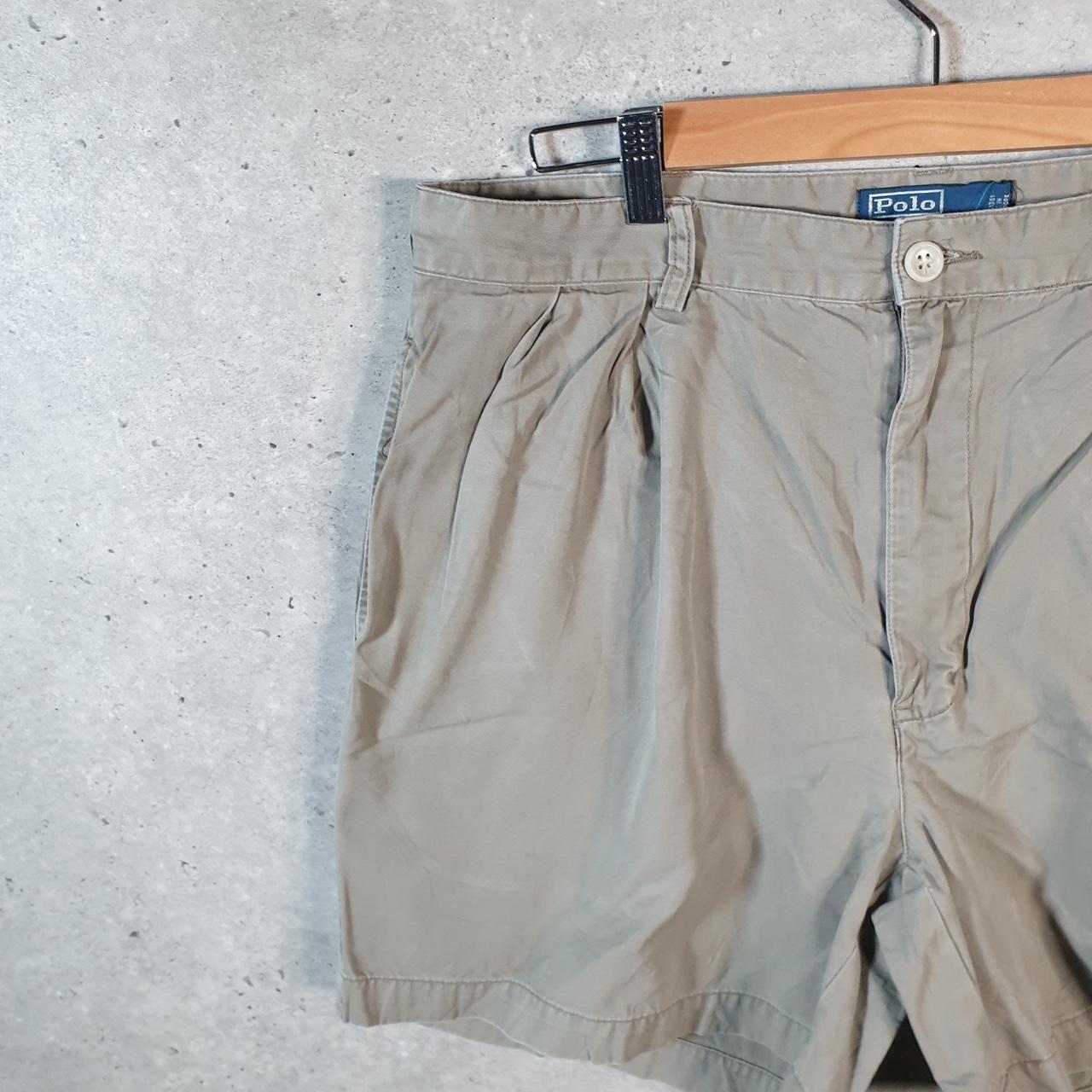 Vintage Ralph Lauren Polo Shorts Jorts Chino Cargo Men’s W36 Brown Baggy Cotton