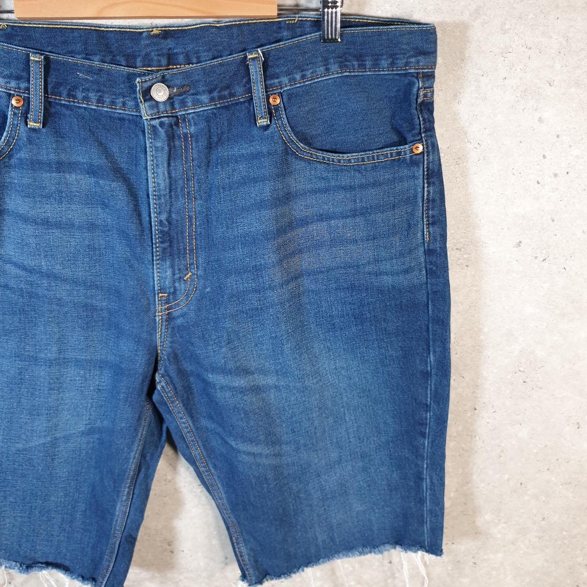 Vintage Levi’s 511 Baggy Shorts Jorts Cargo Mens W40 Blue Relaxed Denim