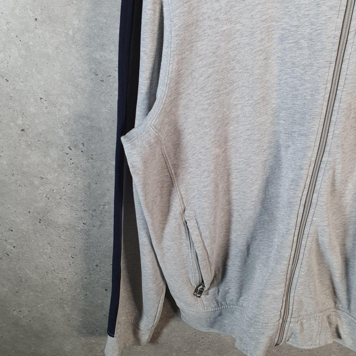 Vintage Ralph Lauren Polo Sweatshirt Men’s XL Grey Cotton Full Zip Pony