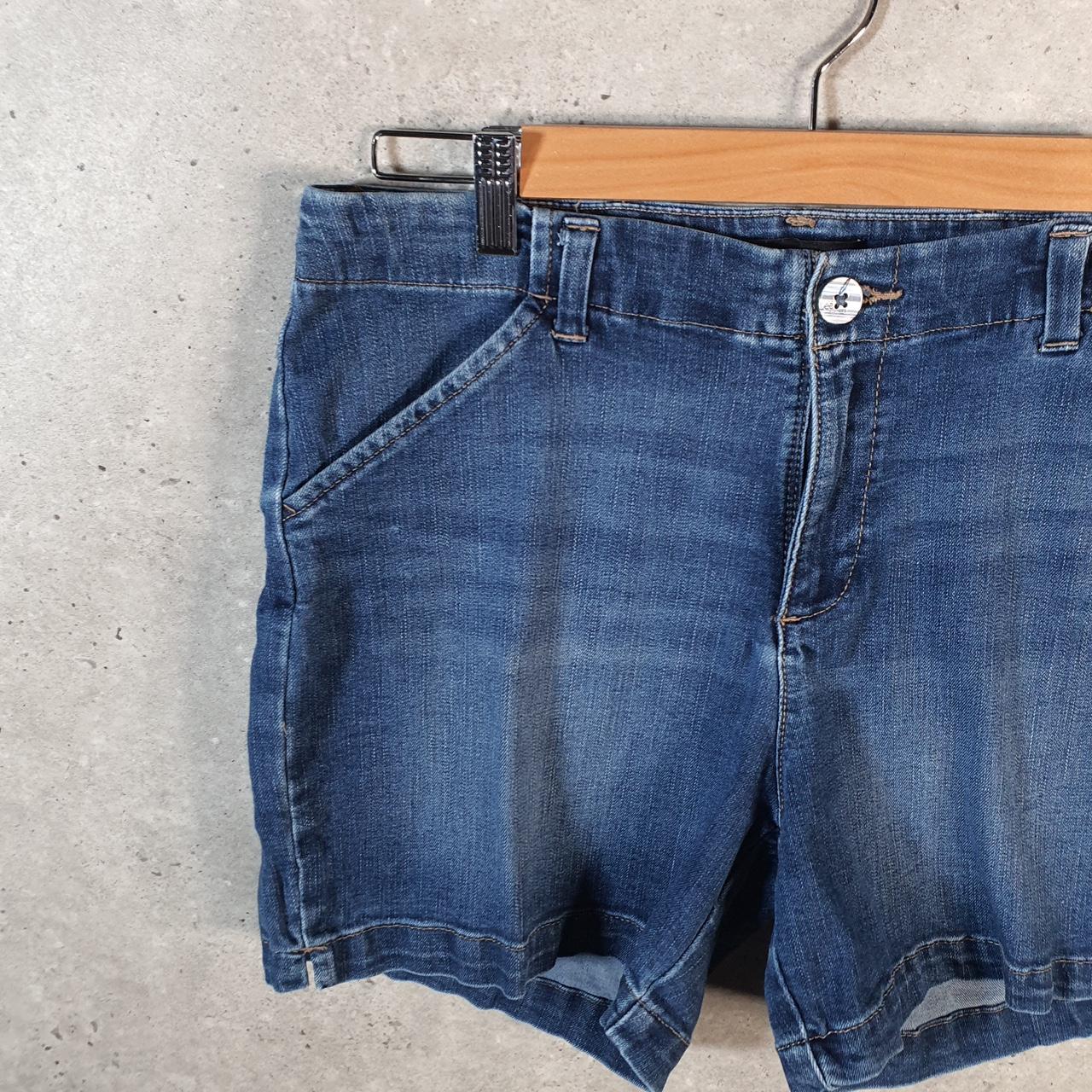 Vintage Lee Baggy Shorts Jorts Cargo Womens W30 Blue Relaxed Denim