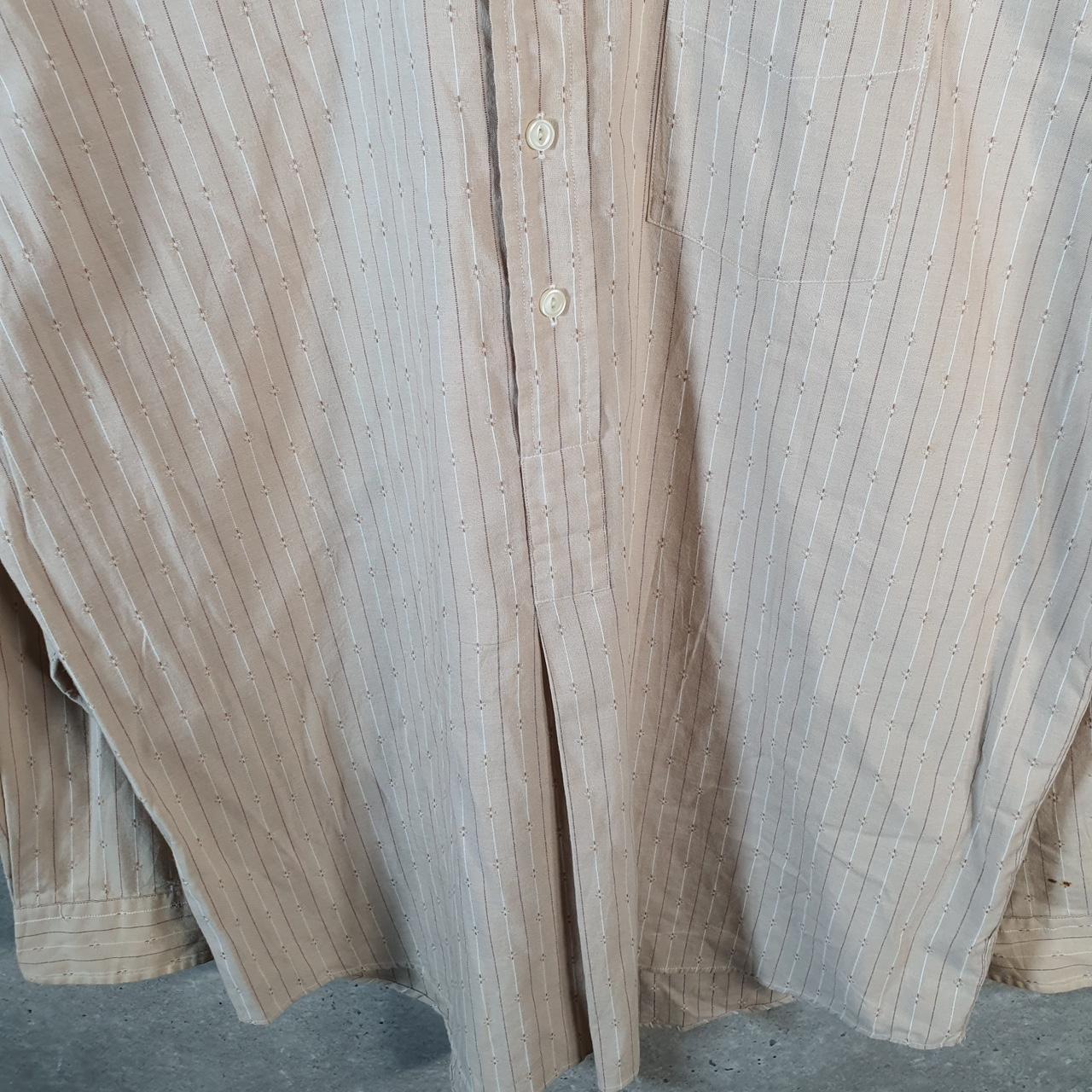 Vintage Ralph Lauren Button Down Shirt Men’s Large Brown Long Sleeve Afton Fit Cotton Pocket C7663 Big Fish Vintage