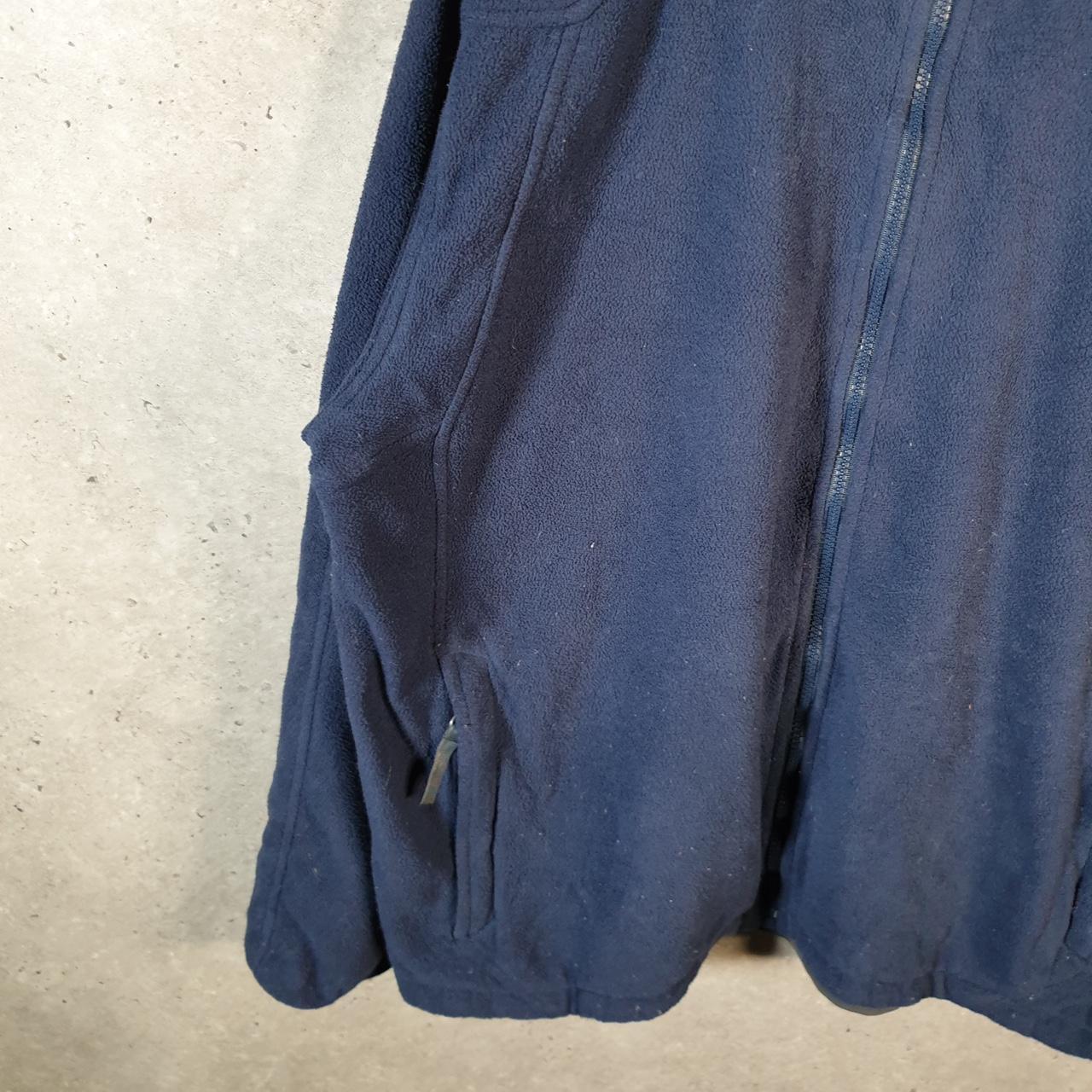 Vintage The North Face TNF Fleece Sweatshirt Mens Full Zip Large Blue Full Zip Logo