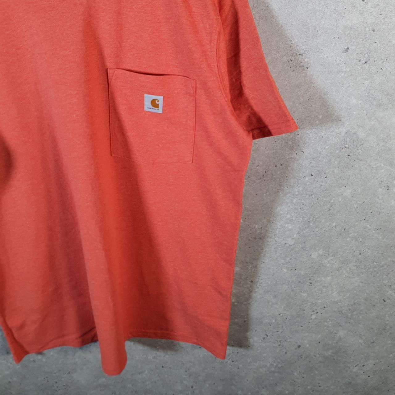 Vintage Carhartt Pocket T Shirt Womens Large Pink Workwear Chore Utility Loose Fit