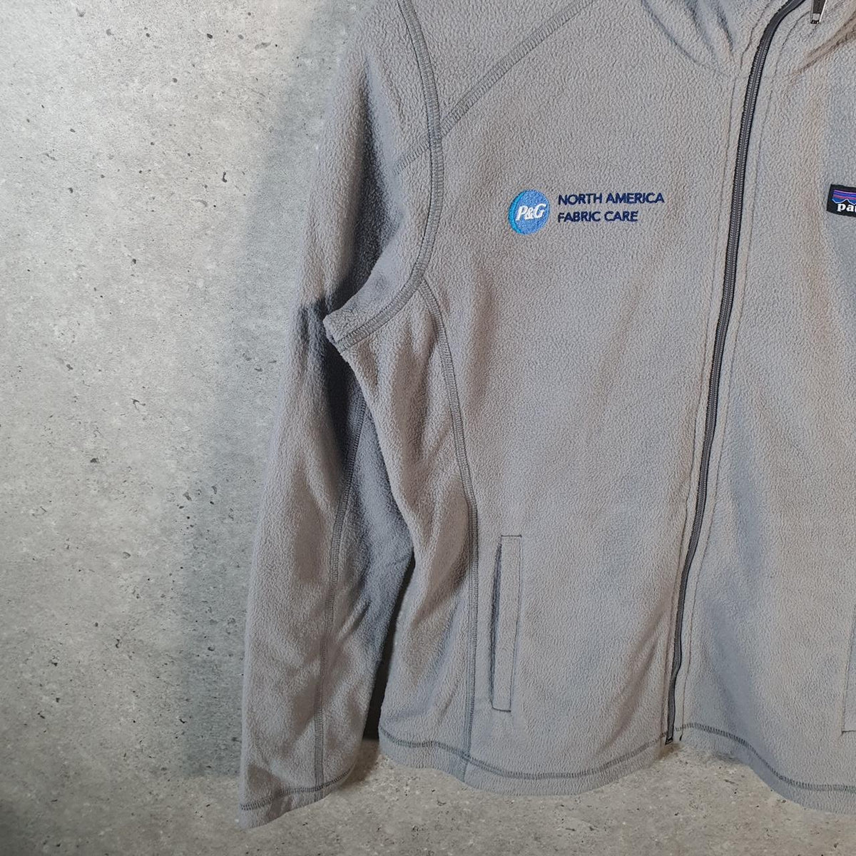 Vintage Patagonia Micro D Full Zip Pullover Sweatshirt Womens Small Grey Winter