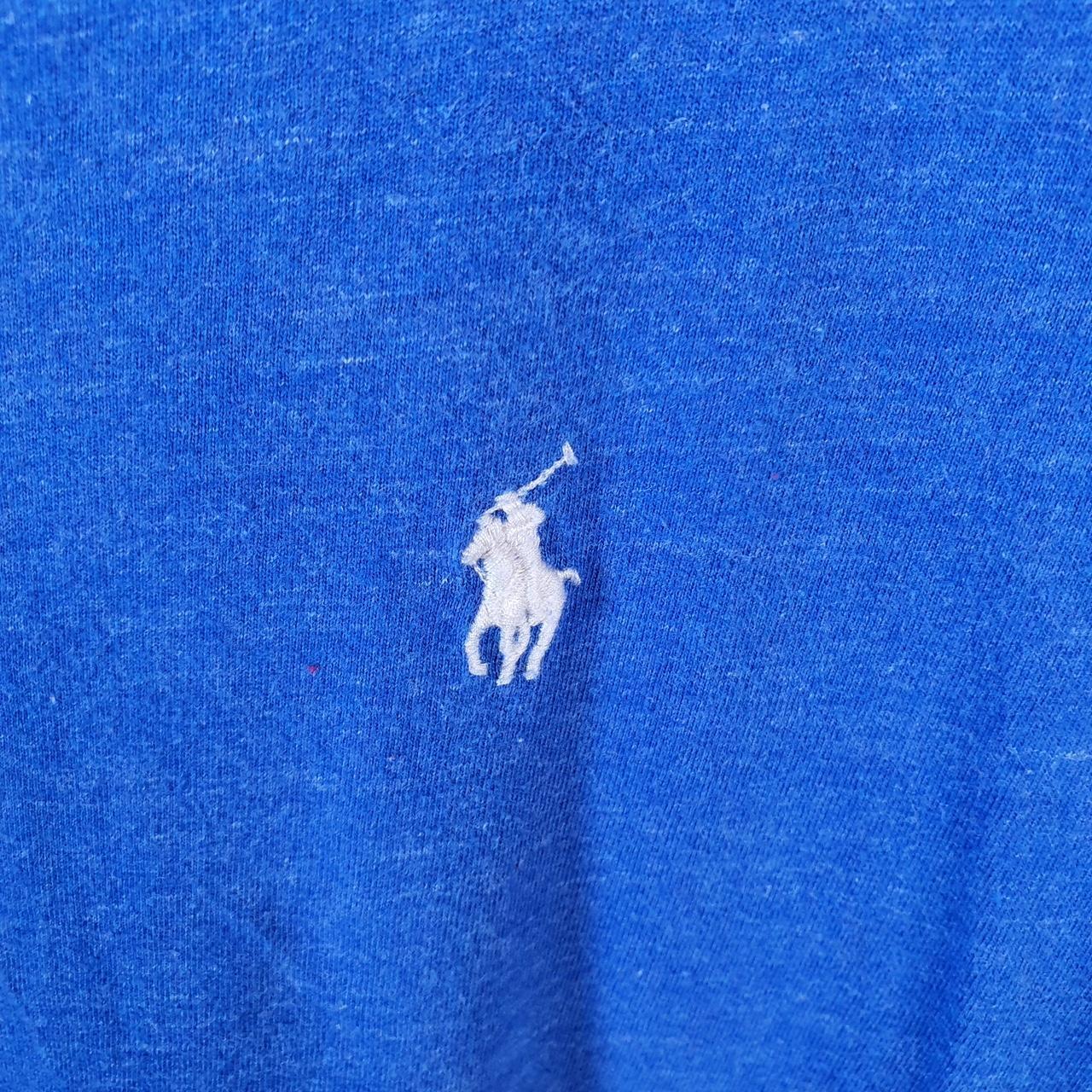 Vintage Ralph Lauren Polo T Shirt Men’s Medium Blue Embroidered Pony Classic Fit C9109