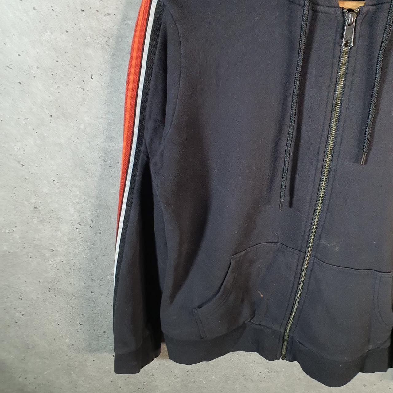 Vintage Harley Davidson Sequins Hoodie Womens Medium Black Full Zip USA