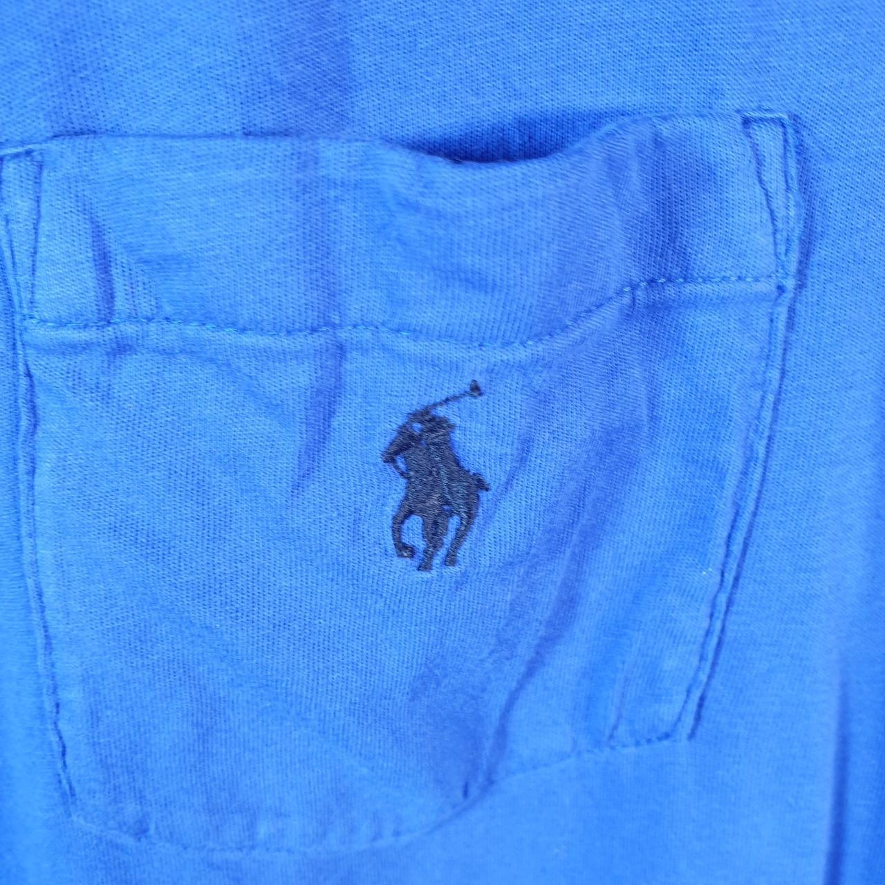 Vintage Ralph Lauren Polo T Shirt Men’s Large Navy Blue Embroidered Classic Fit Pony C9040