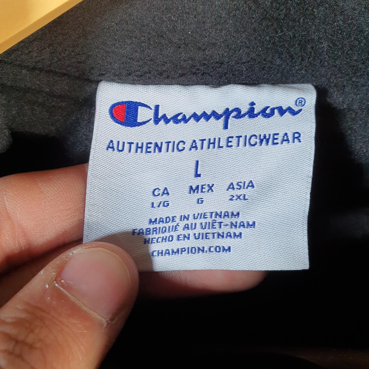 Vintage Champion Windbreaker Track Jacket Mens Large Black Gonzaga Eagles