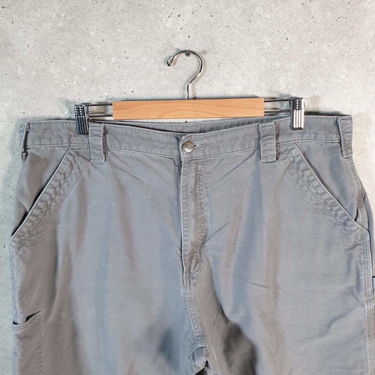 Vintage Carhartt Baggy Carpenter Shorts Jorts Cargo Men’s W40 Grey Original Fit Workwear