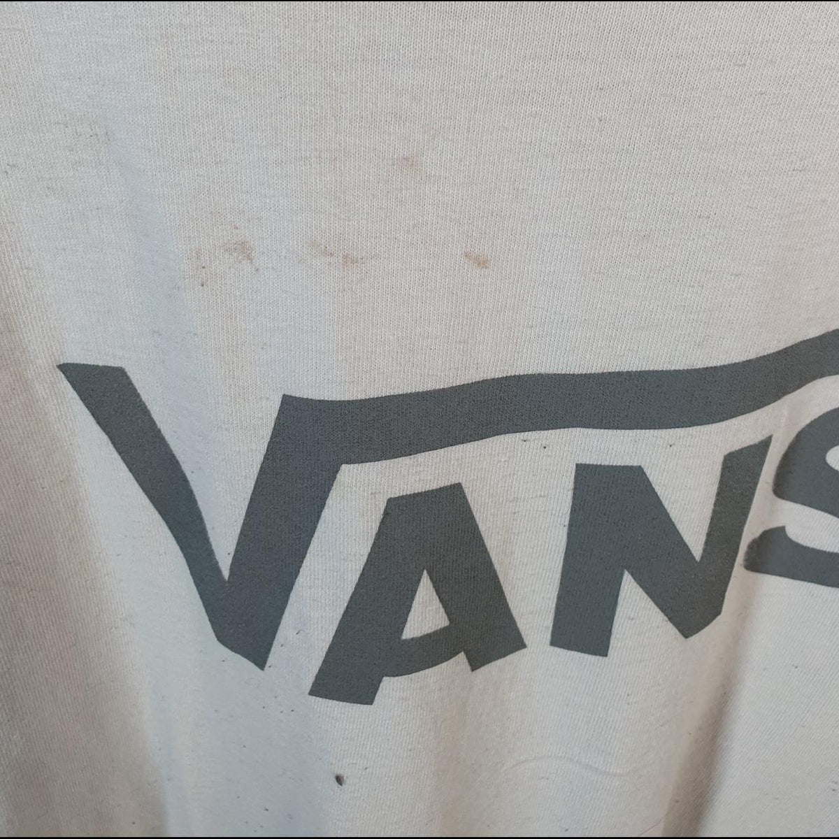 Vintage Vans Off The Wall T Shirt Shirt Men’s XL White Casual Logo Athletic C9796
