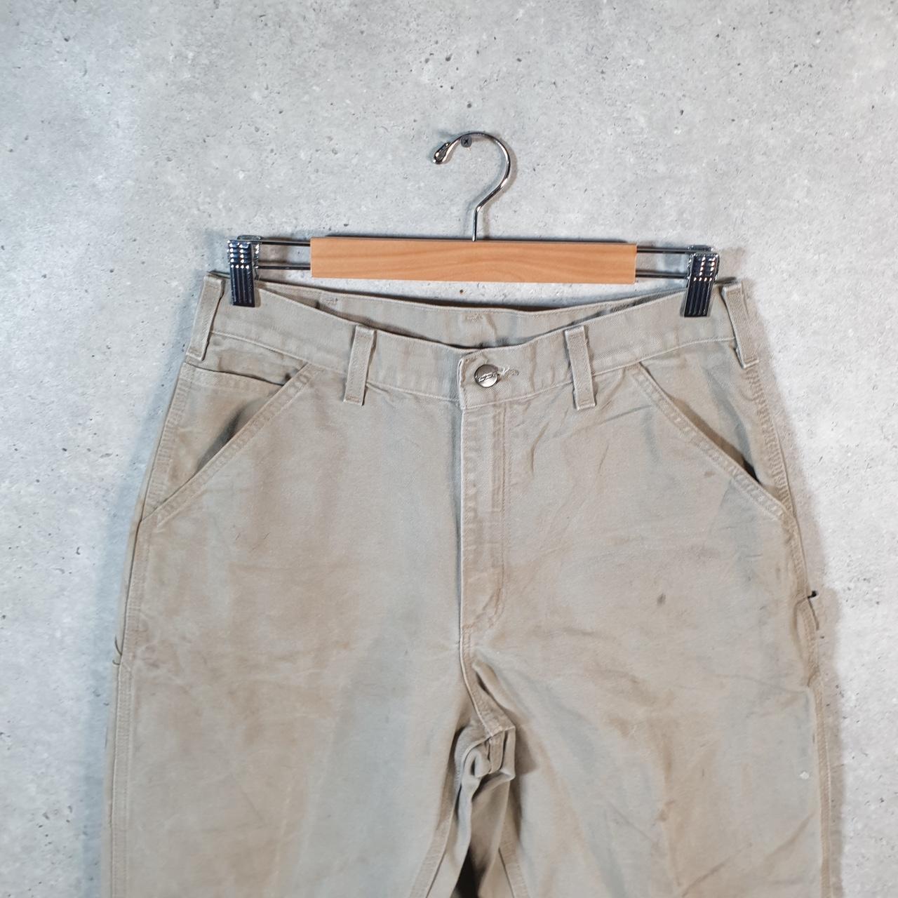Vintage Carhartt Carpenter Trousers Mens W32 L32 Brown Loose Fit Workwear