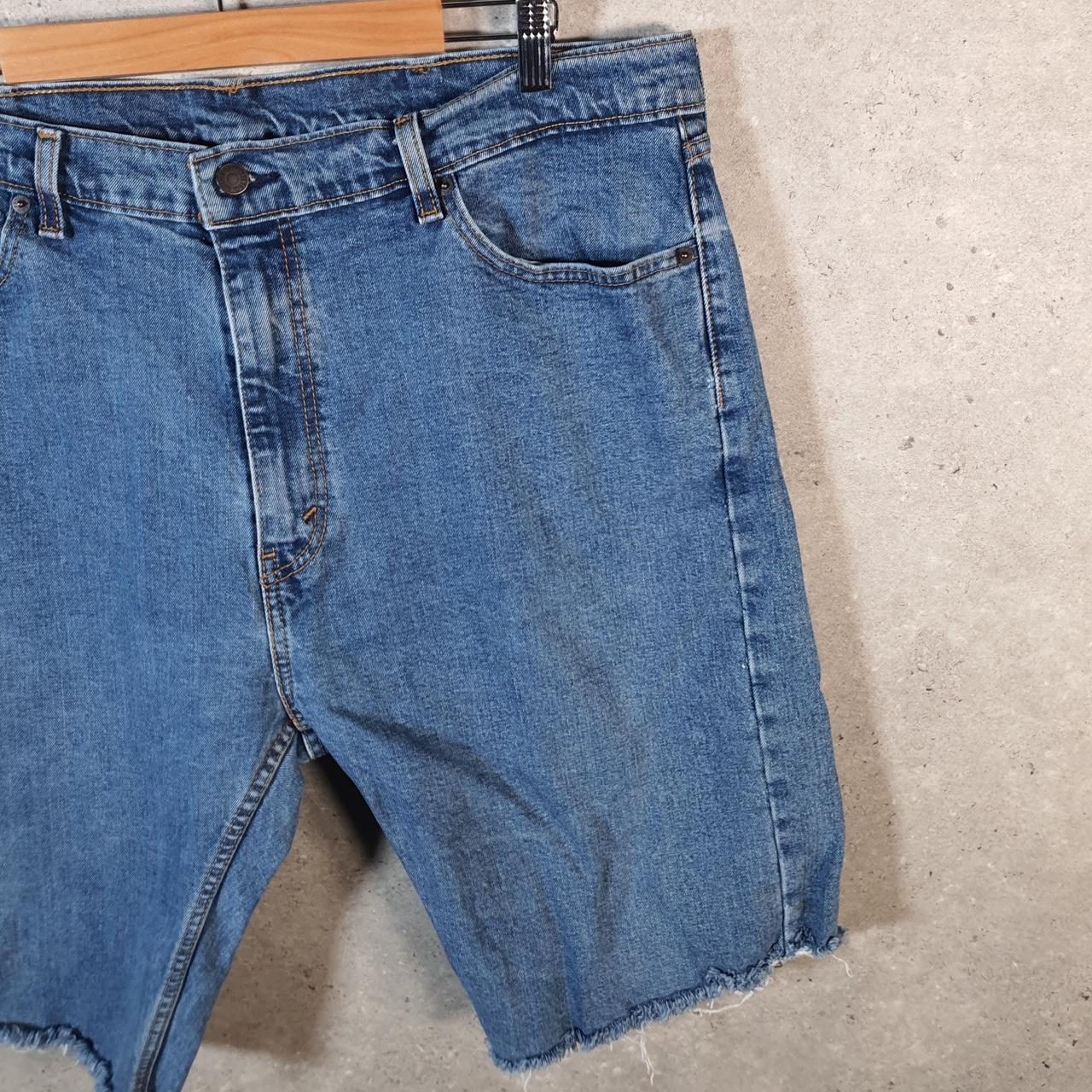 Vintage Levi’s 505 Cut Off Shorts Jorts Cargo Blue W40 Blue Relaxed Denim