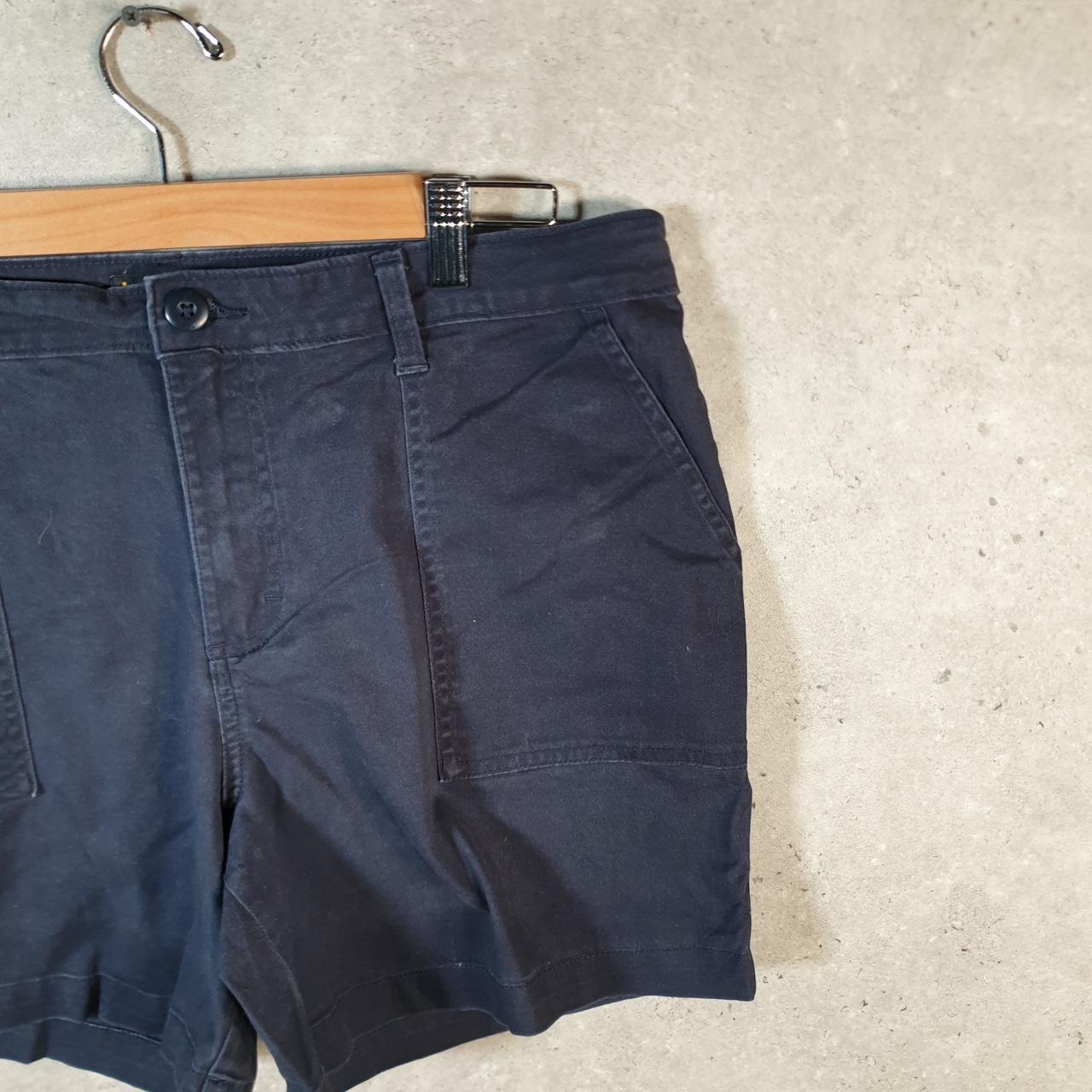 Vintage Lee Baggy Shorts Jorts Cargo Womens W36 Navy Blue Relaxed Cargo