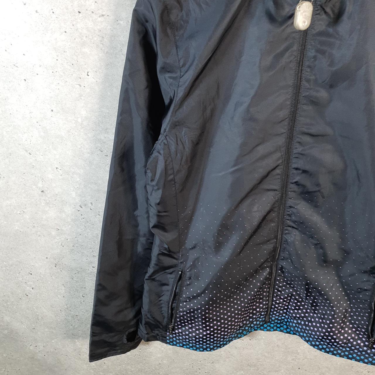 Vintage Fila Windbreaker Track Jacket Mens Medium Black Full Zip Outdoors