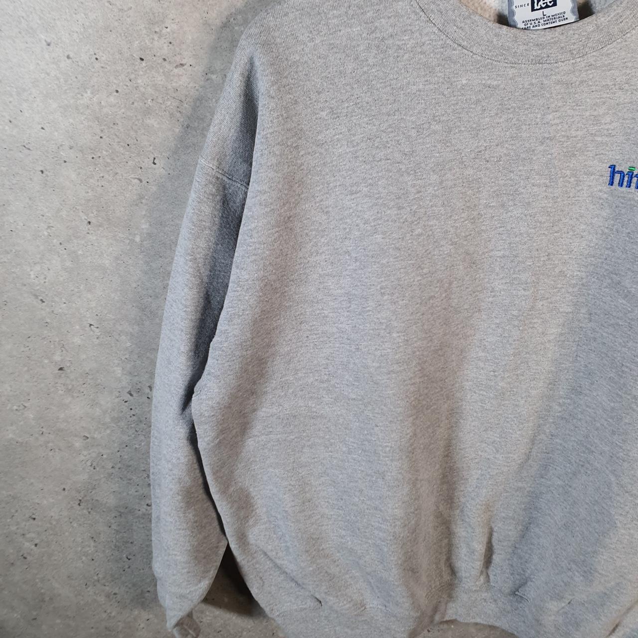 Vintage Lee Ultraweight Sweatshirt Men’s Large Grey USA Hifi.Com Pullover