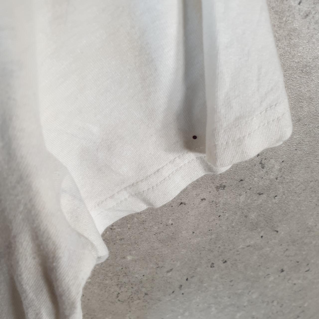 Vintage Adidas Spellout T Shirt Womens Large White Three Stripes Logo Athletic