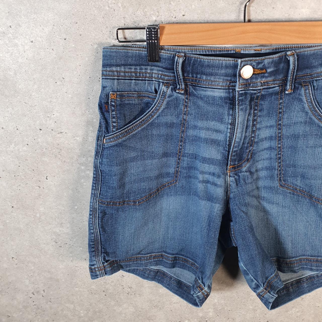 Vintage Lee Baggy Shorts Jorts Cargo Womens W30 Blue Denim Relaxed Cargo