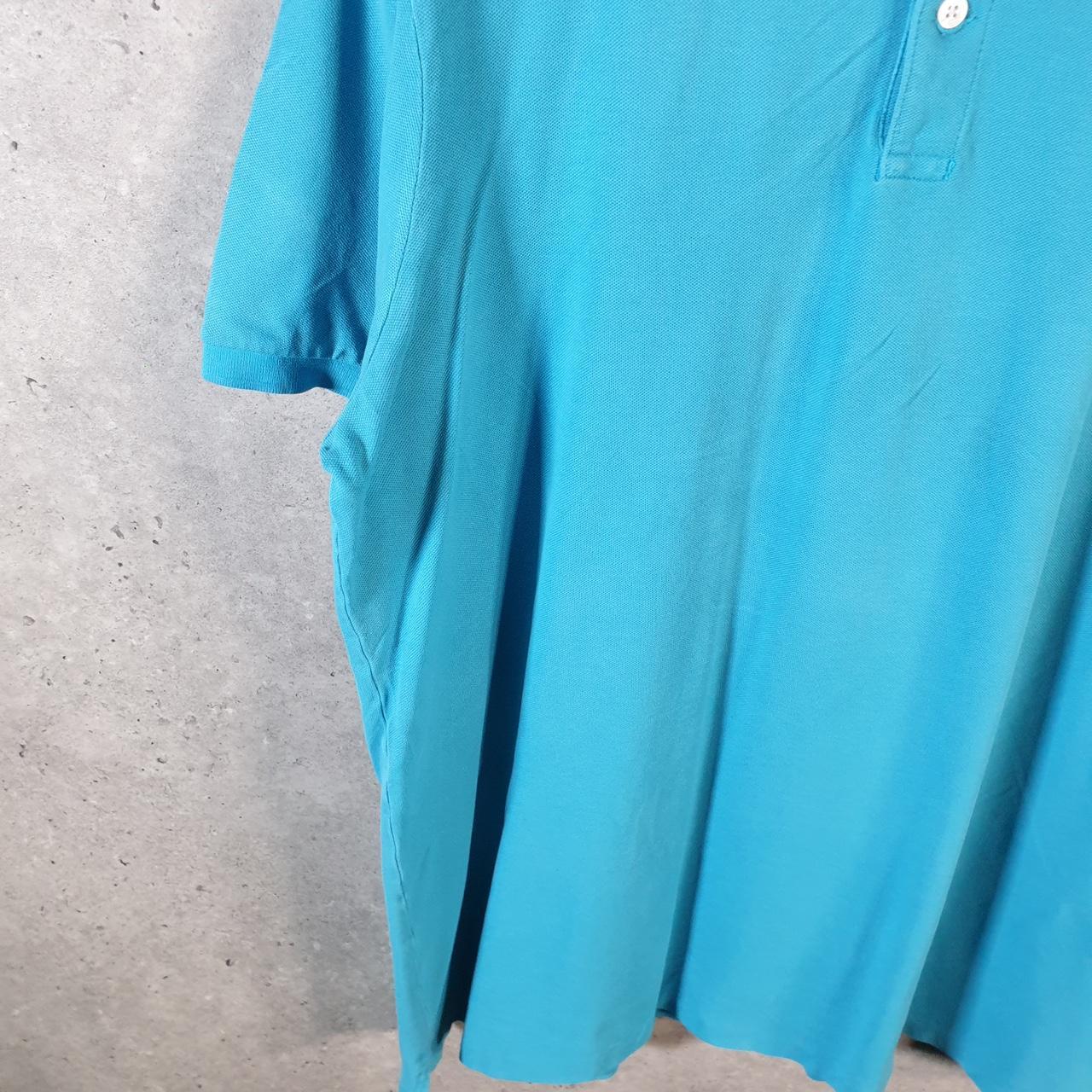 Vintage Ralph Lauren Polo Golf Shirt Mens XL Blue Casual Cotton Pro Fit Pony