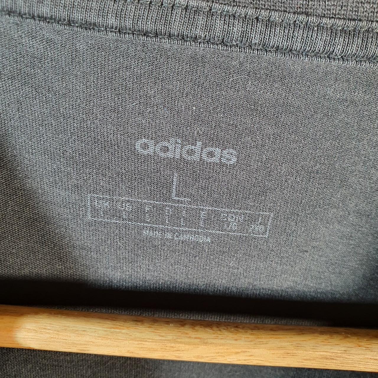 Vintage Adidas Camouflage T Shirt Men’s Large Black Three Stripes Logo Athletic