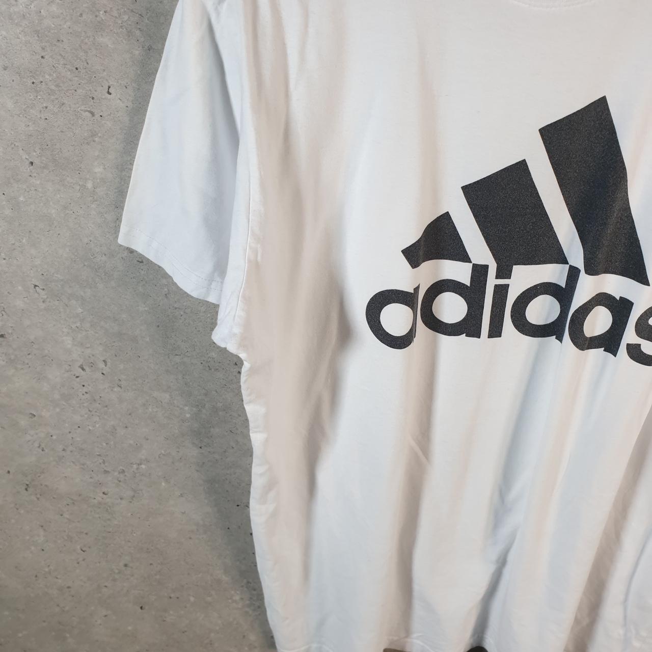 Vintage Adidas Golf Spellout T Shirt Men’s XL White Three Stripes Athletic