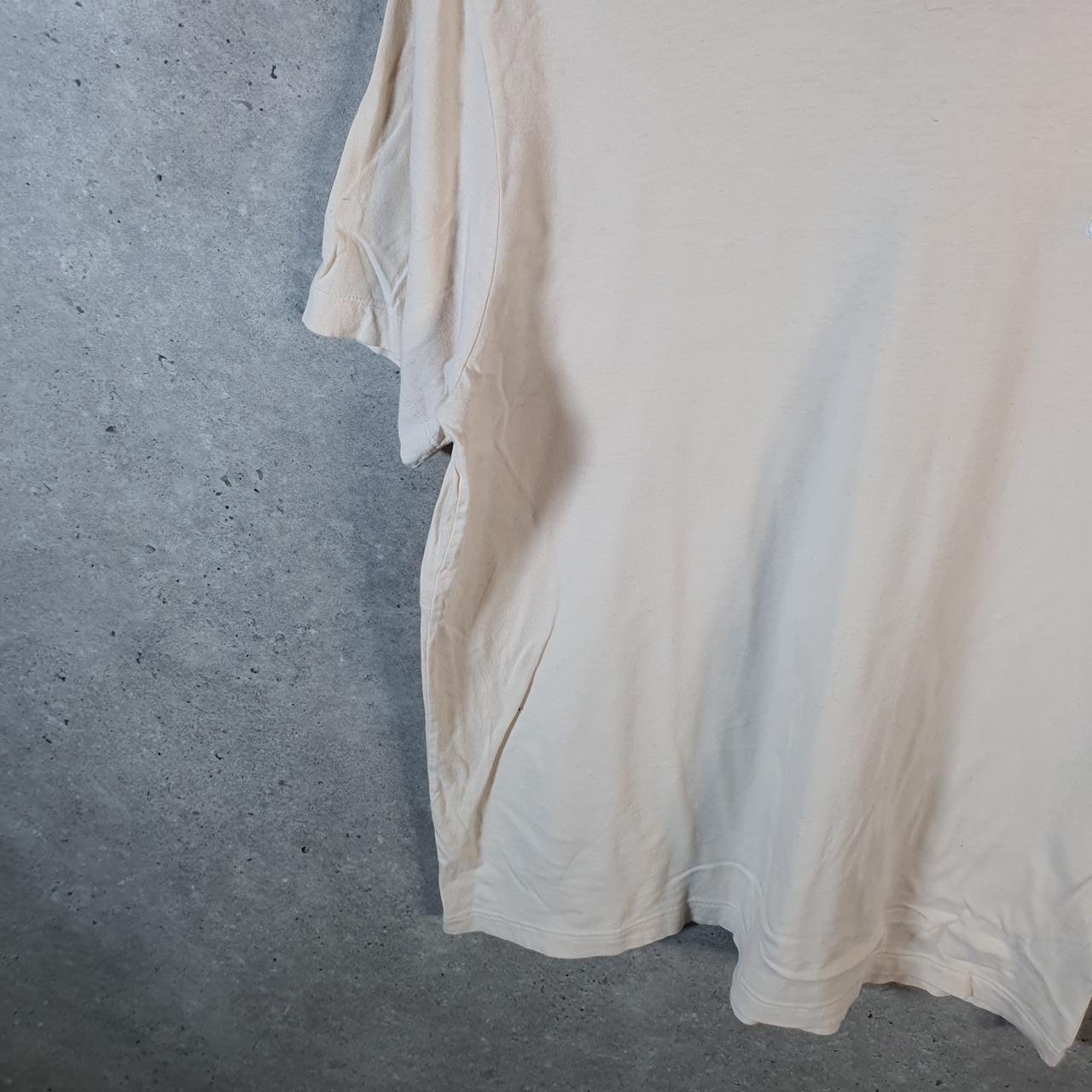 Vintage Nike Club Embroidered T Shirt Men’s Large Beige Swoosh Y2K Pullover Logo