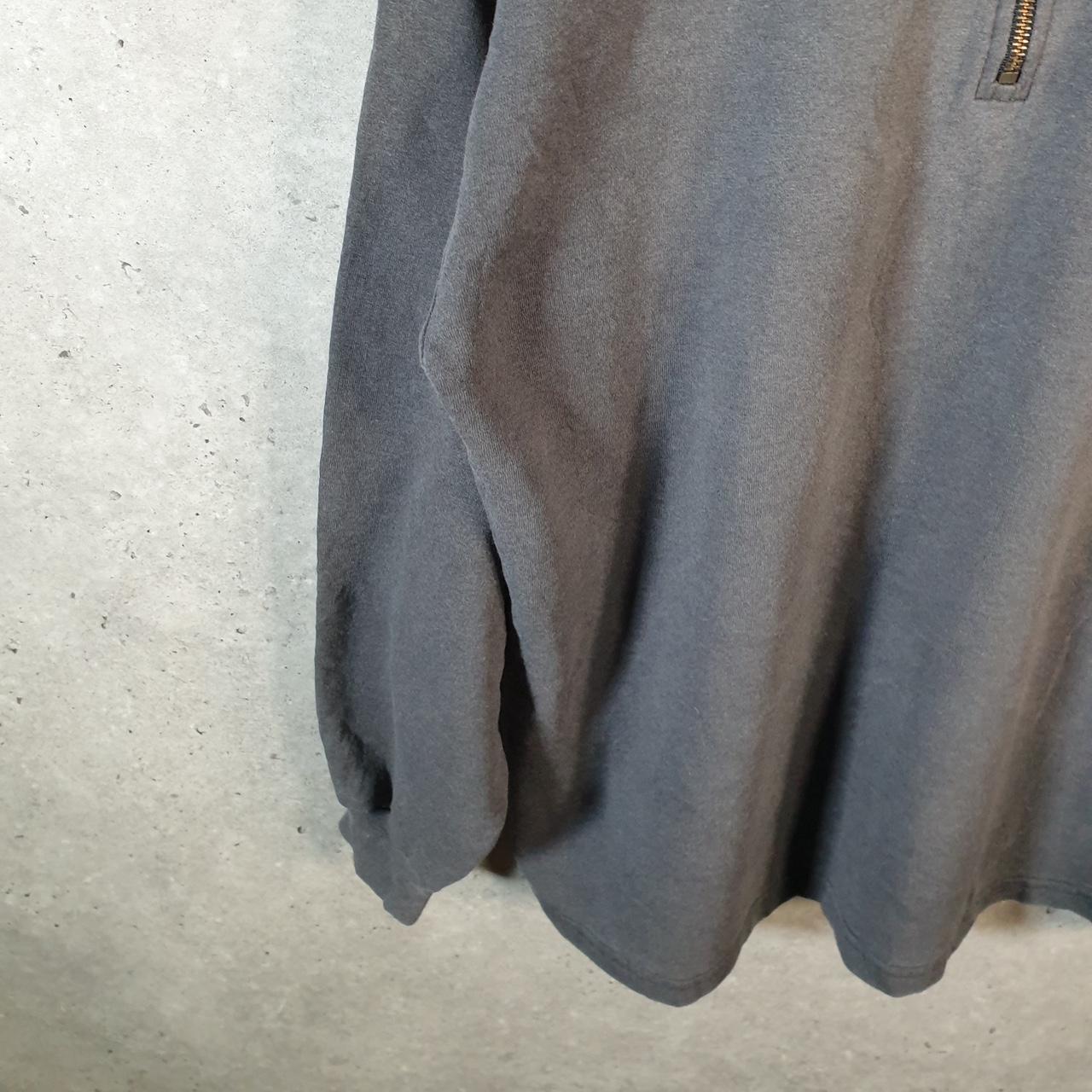 Vintage Harley Davidson 1/4 Zip Sweatshurt Pullover Mens XL Grey Embroidered Motorcycle USA