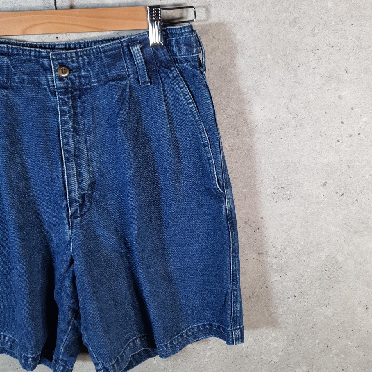 Vintage Dockers Denim Shorts Jorts Cargo Men’s W30 Blue Baggy Cotton