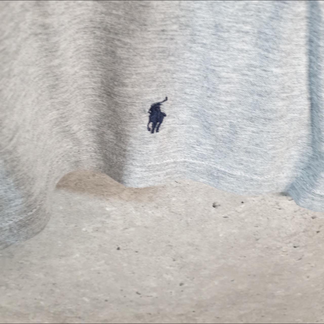 Vintage Ralph Lauren Polo T Shirt Men’s Medium Grey Embroidered Classic Fit Pony C8584