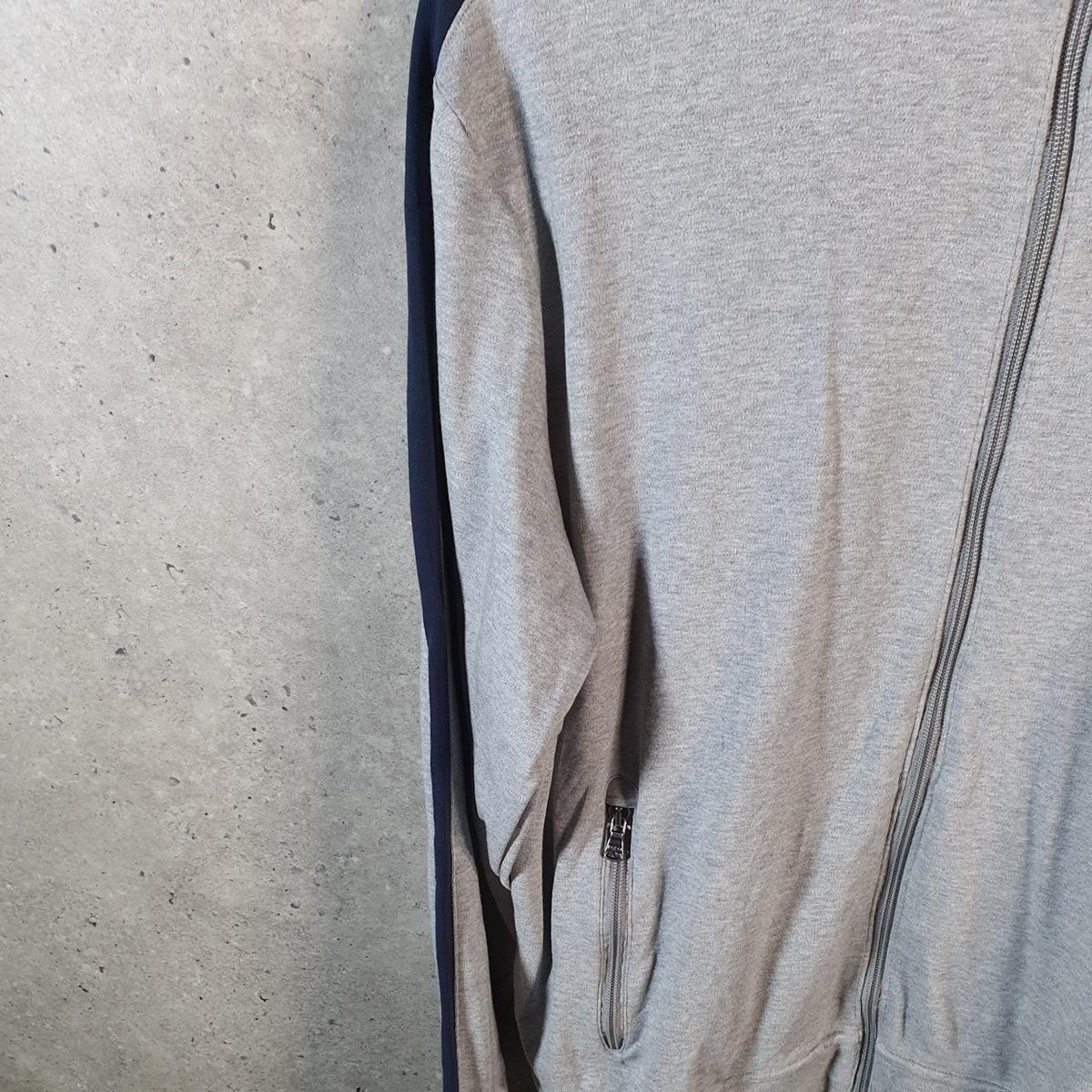 Vintage Ralph Lauren Polo Sweatshirt Men’s Large Grey Cotton Full Zip Pony