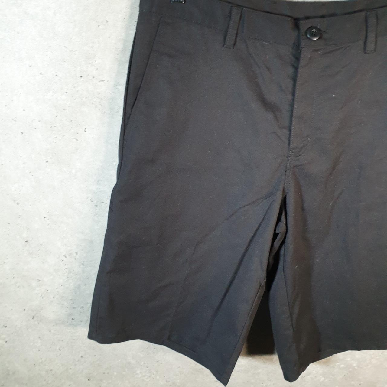 Vintage Dickies Flex Baggy Chino Shorts Jorts Cargo Mens W34 Black Relaxed Fit