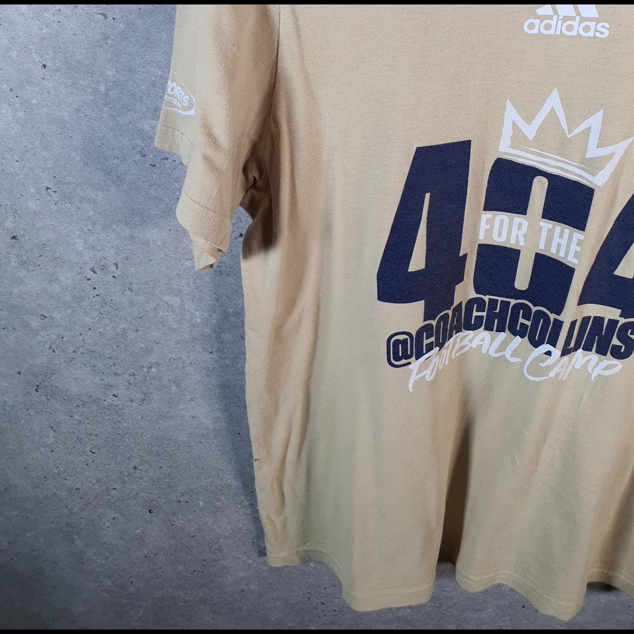 Vintage Adidas Amplifier Retro T Shirt Men’s Large Yellow Three Stripes Logo