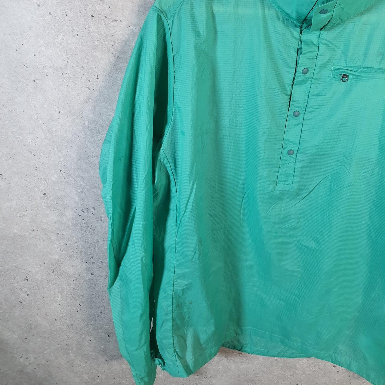 Vintage Patagonia Shell Jacket Womens XL Blue 1/4 Button Lightweight Windbreaker