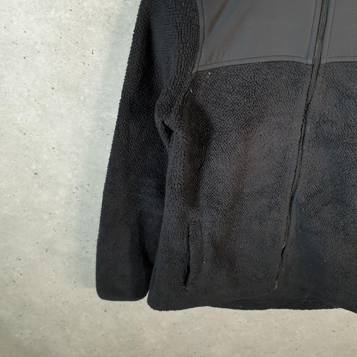 Fila Sport Fleece Full zip Hoodie Womens Small Black Embroidered Logo